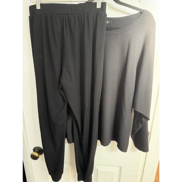 PrettyGarden Black 2 Piece Womens Lounge Set - Picture 9 of 12